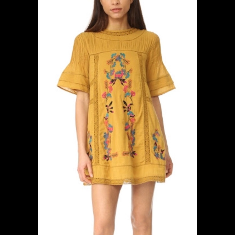 FREE PEOPLE boho Victorian dress